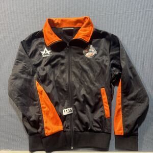 ALANIC Men hockey Black Jacket Sz L Pre-Owned Excellent